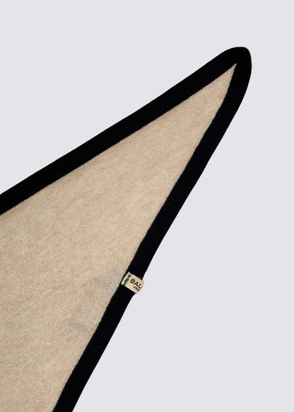 Triangle Duo, Creme/Schwarz, Schal