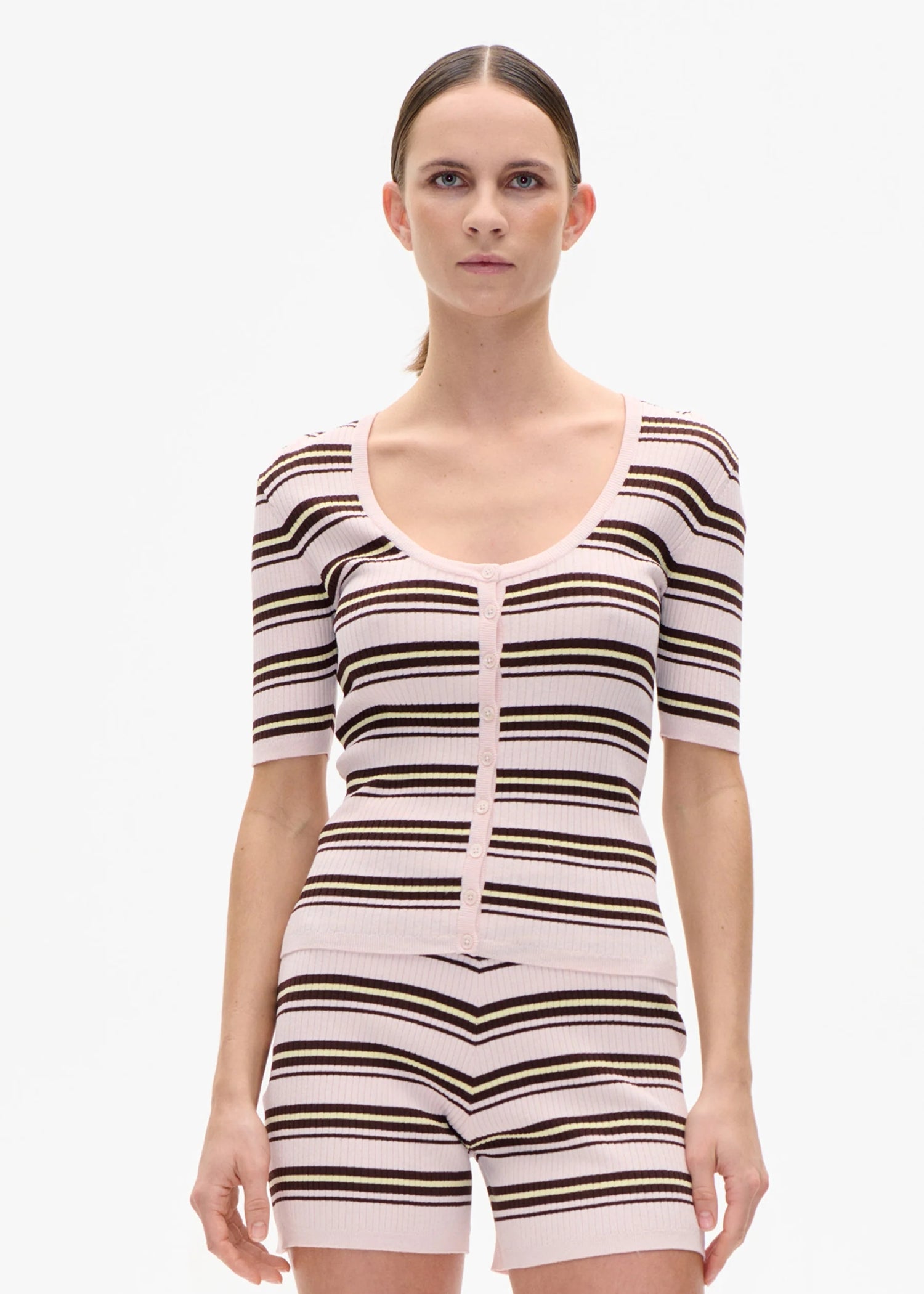 Baum und Pferdgarten, Calyn, Pastel Pink Stripe, Cardigan
