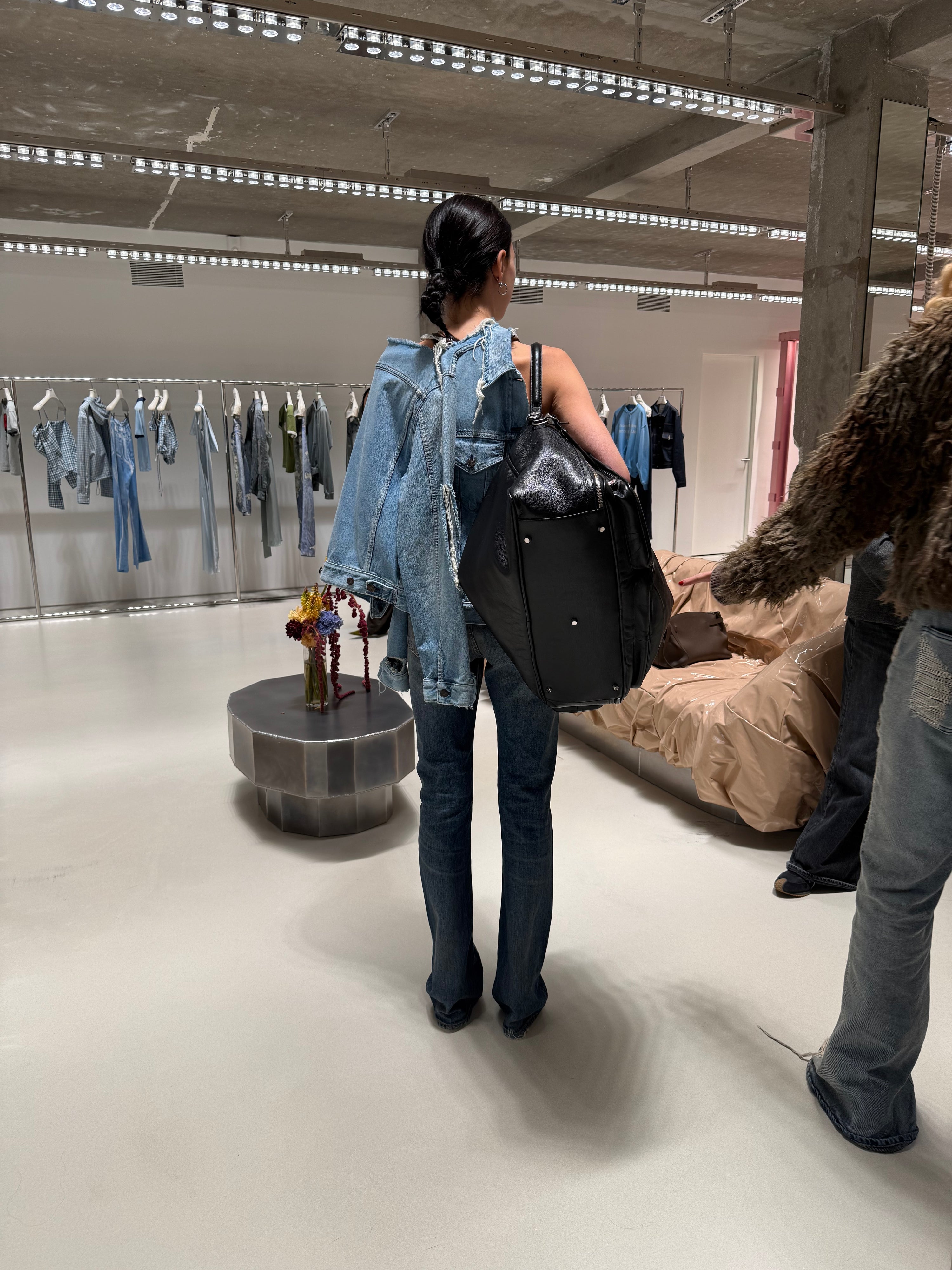 Padded Denim Jacket, Light Blue, denim jacket 