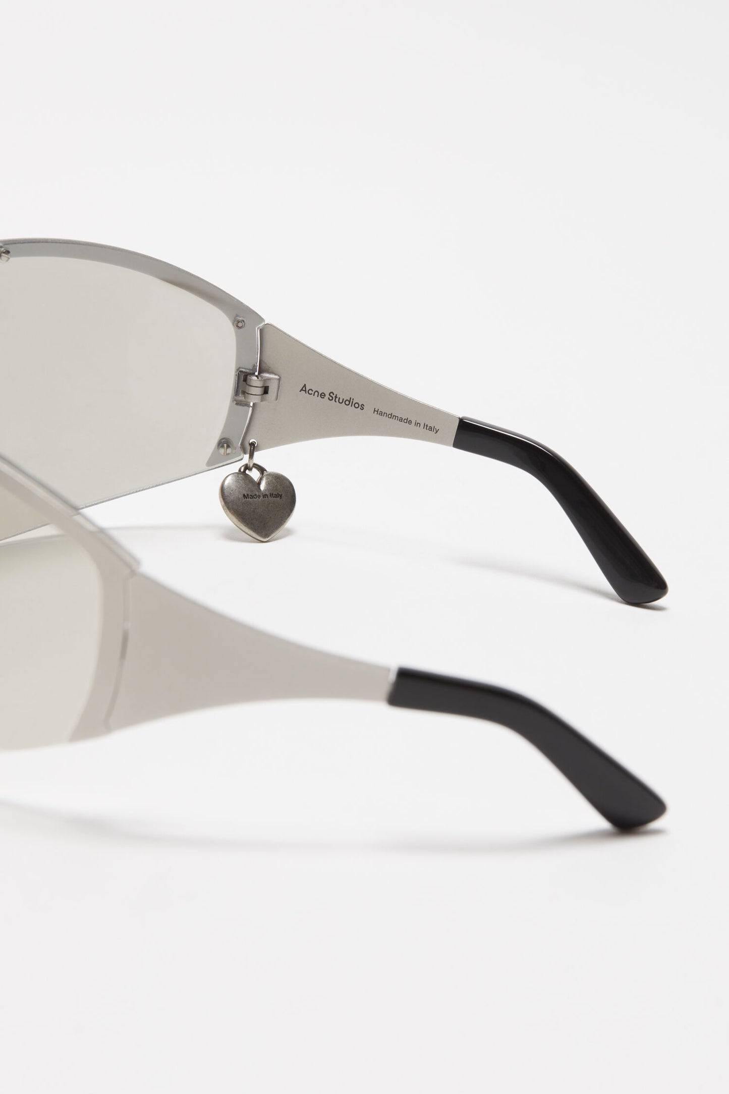 Metal Frame Eyewear, Silver/Transparent, Sonnenbrille