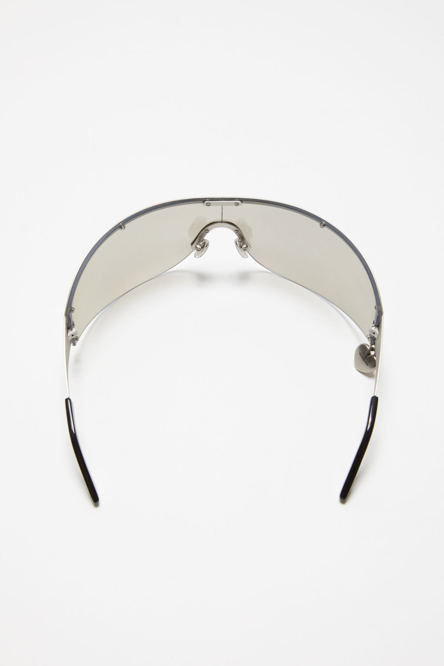Metal Frame Eyewear, Silver/Transparent, Sonnenbrille