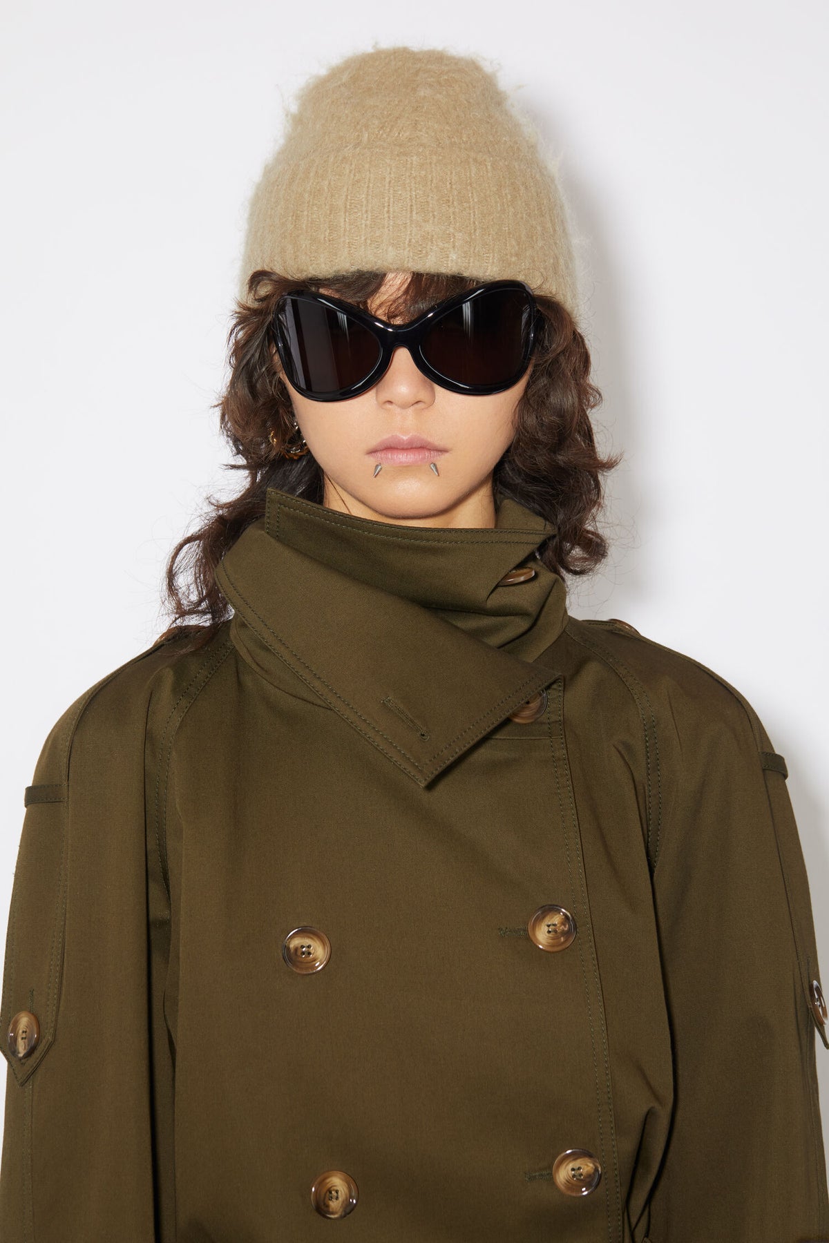 Acne Studios, Dark Beige, Mütze