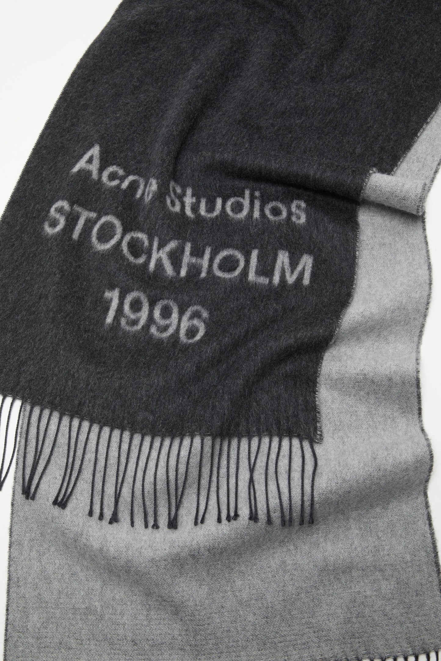 Logo Jacquard, Black/White, Scarf