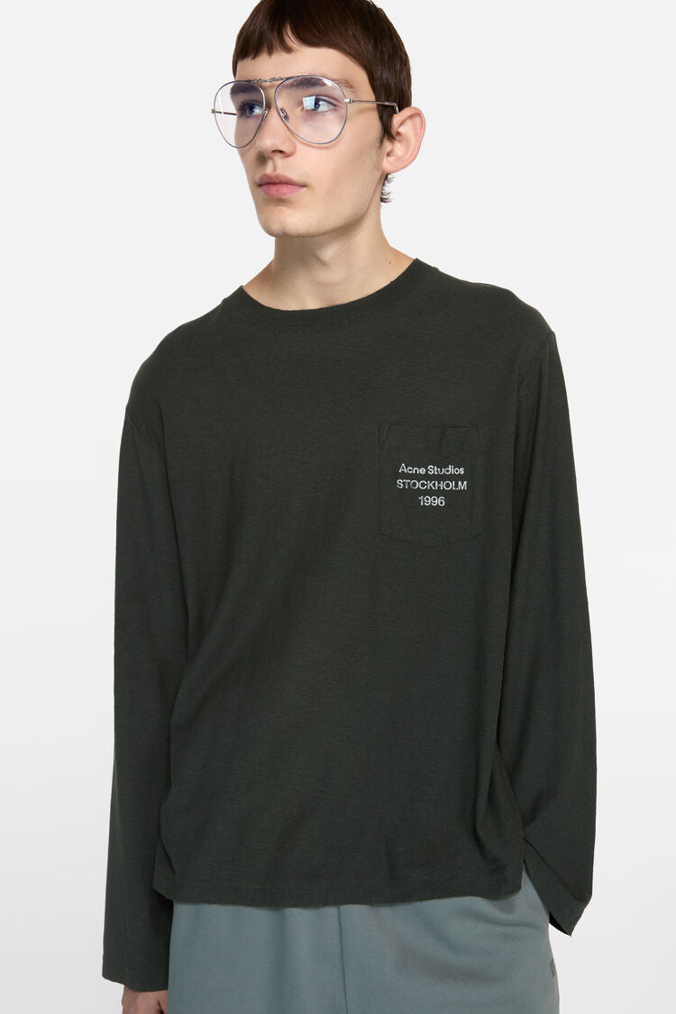 Acne Studios, Faded Black, Langarm-Shirt