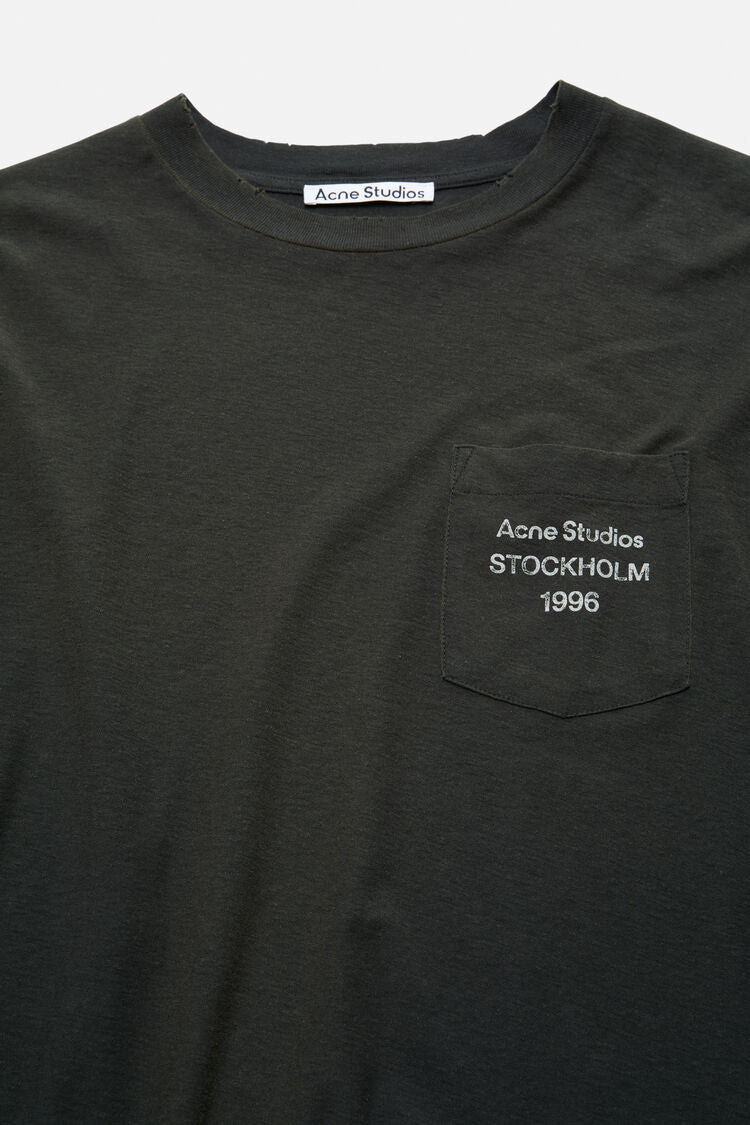 Acne Studios, Faded Black, Langarm-Shirt