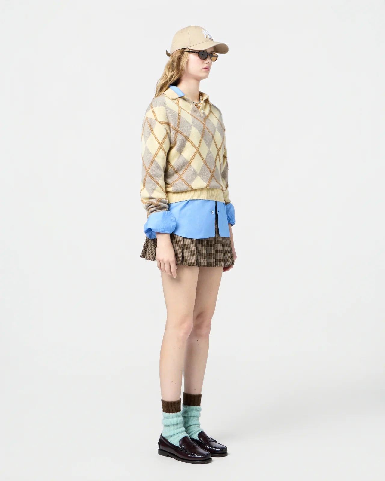 Collegiate Argyle Polo, Butter Combo, Pullover