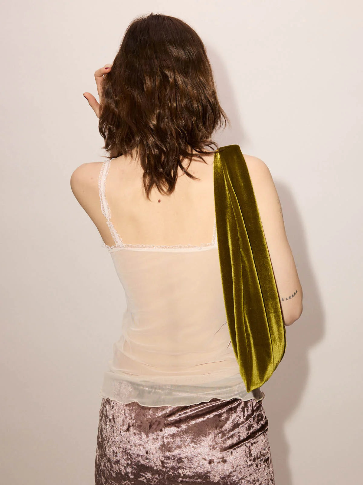 Mesh Cami, Silk, Top