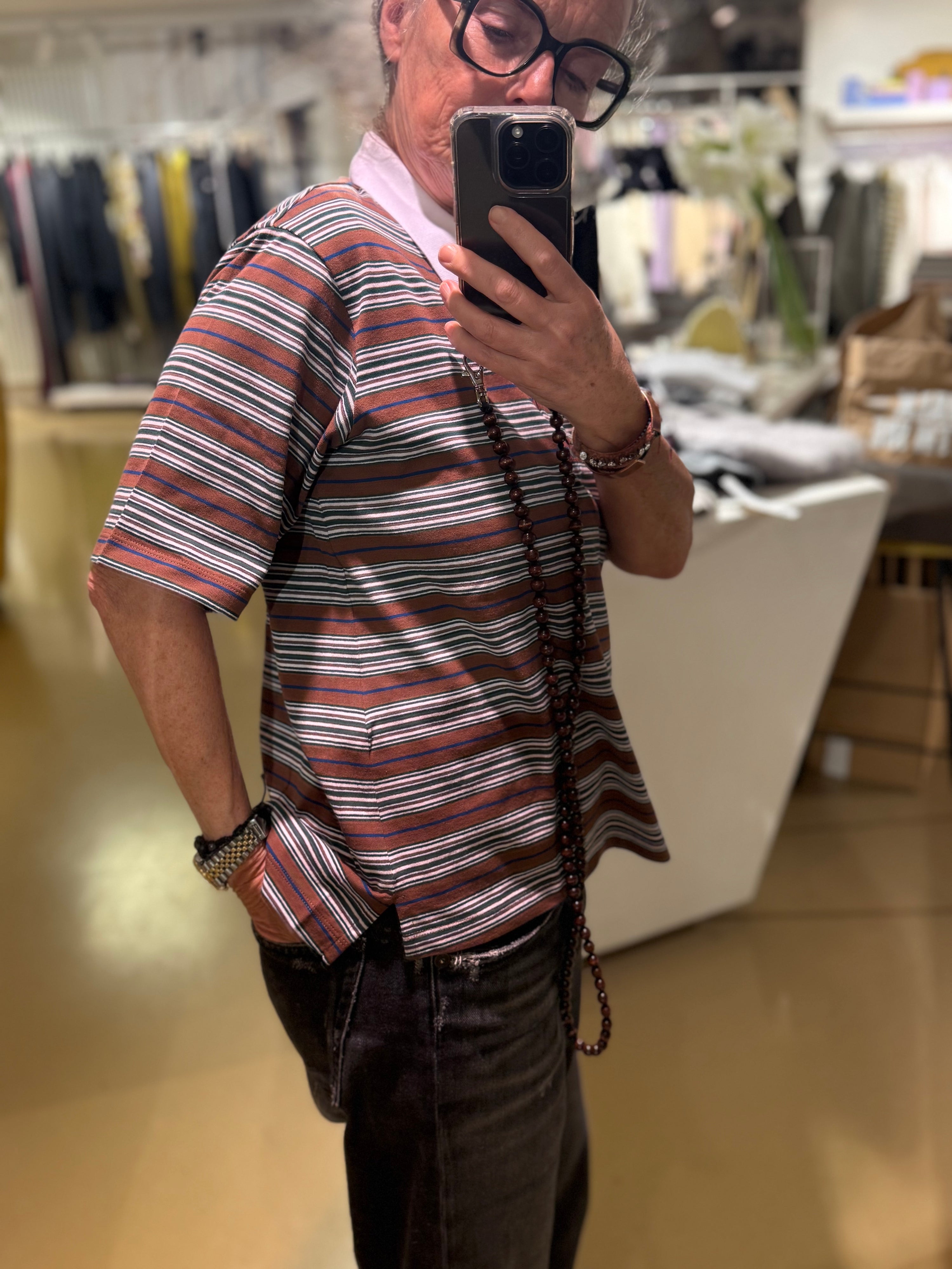 Macy, Brown/Green/Blue, Polo-Shirt