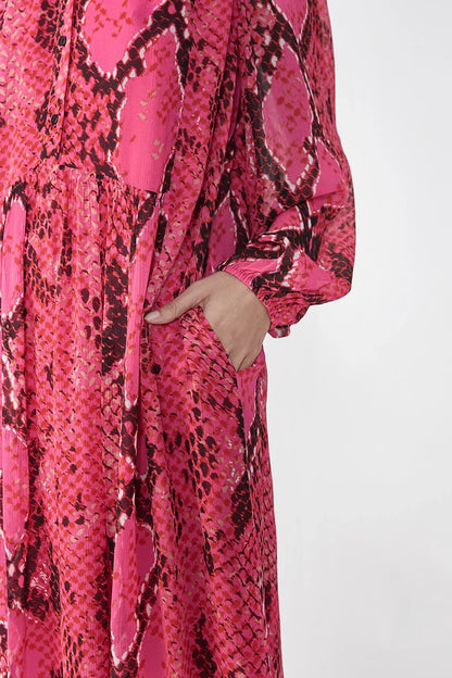 Demi, Pink/Python, Dress