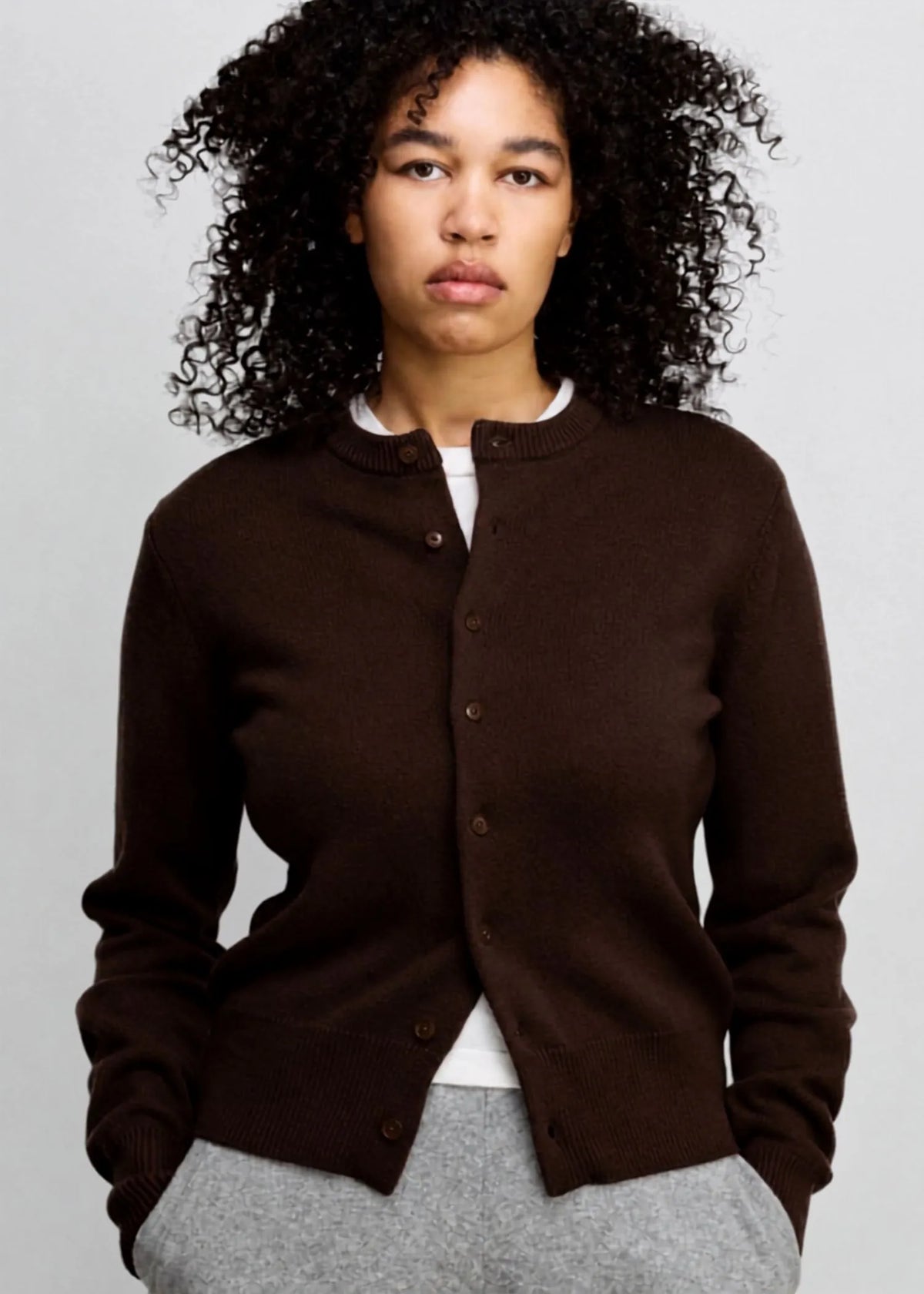 Extreme Cashmere, No 435, Little Lamb, Dark Brown, Cardigan
