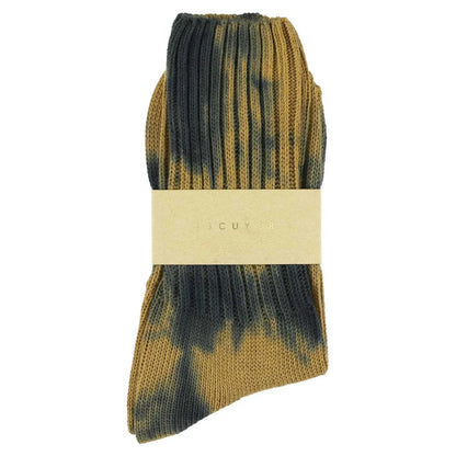 Tie Dye, Indigo/Bronze, Socken