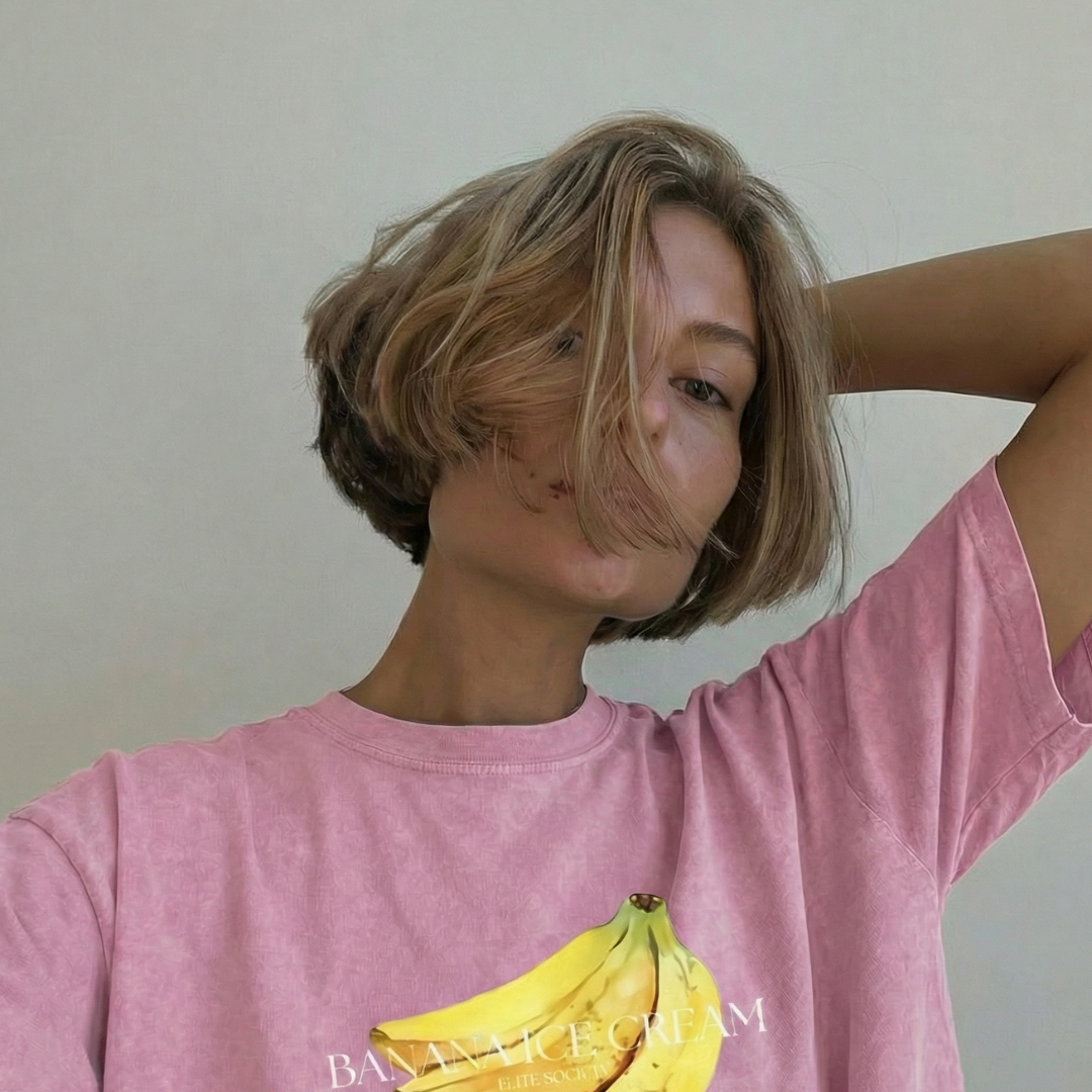 Banana, Pink, T-Shirt
