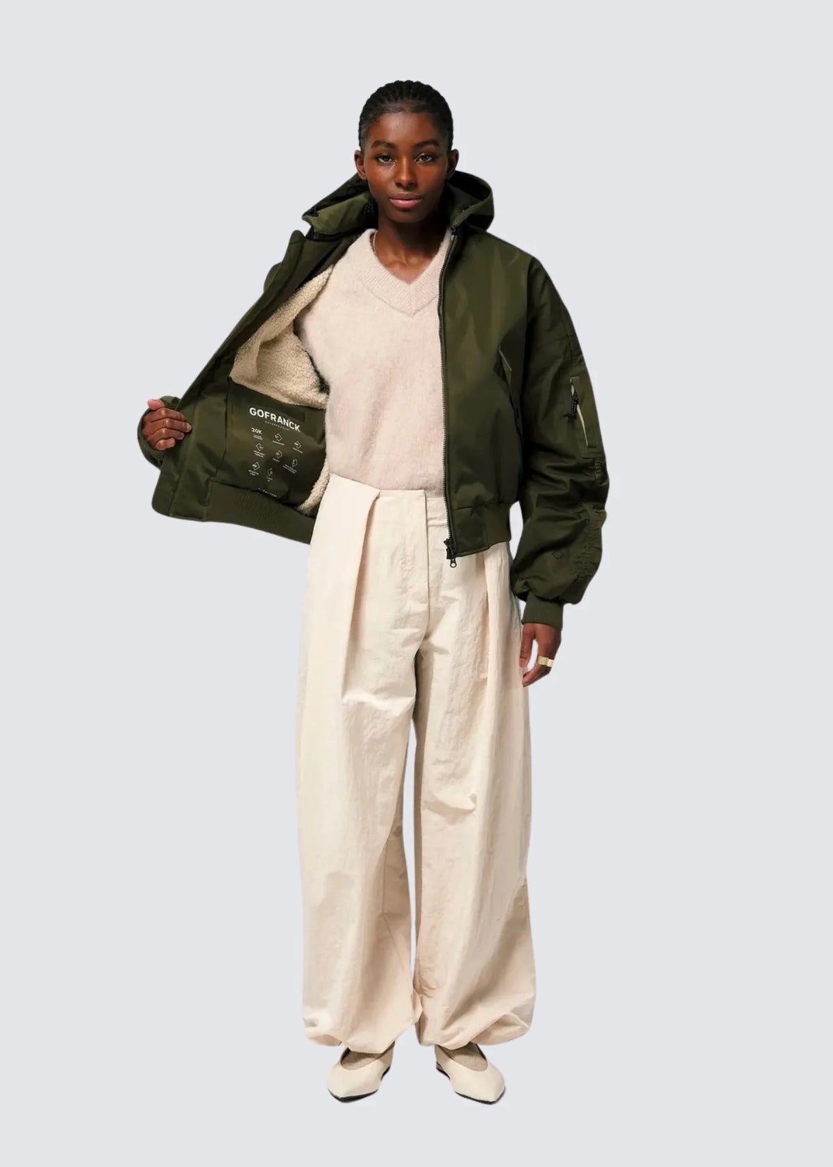 GoFranck, Misty, Dark Olive, Bomberjacke