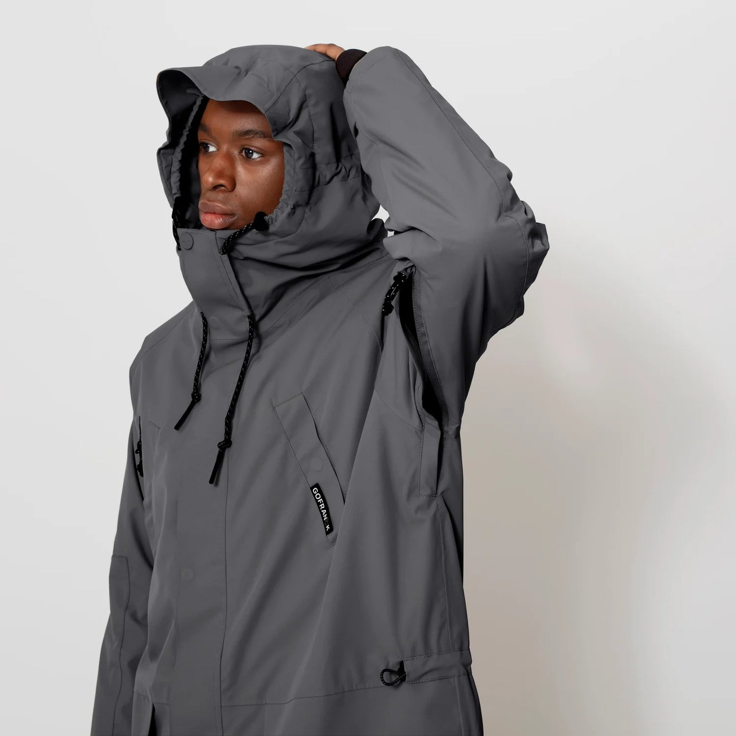 Ozone, Gun Metal, Waterproof Coat