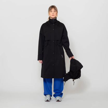 Skyler, Deep Black, Waterproof Coat