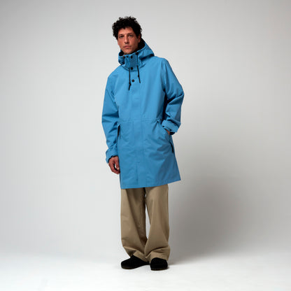 Rain Eater, Niagara Blue, Waterproof Coat