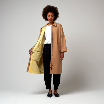 The Dry, Tan, Waterproof Coat