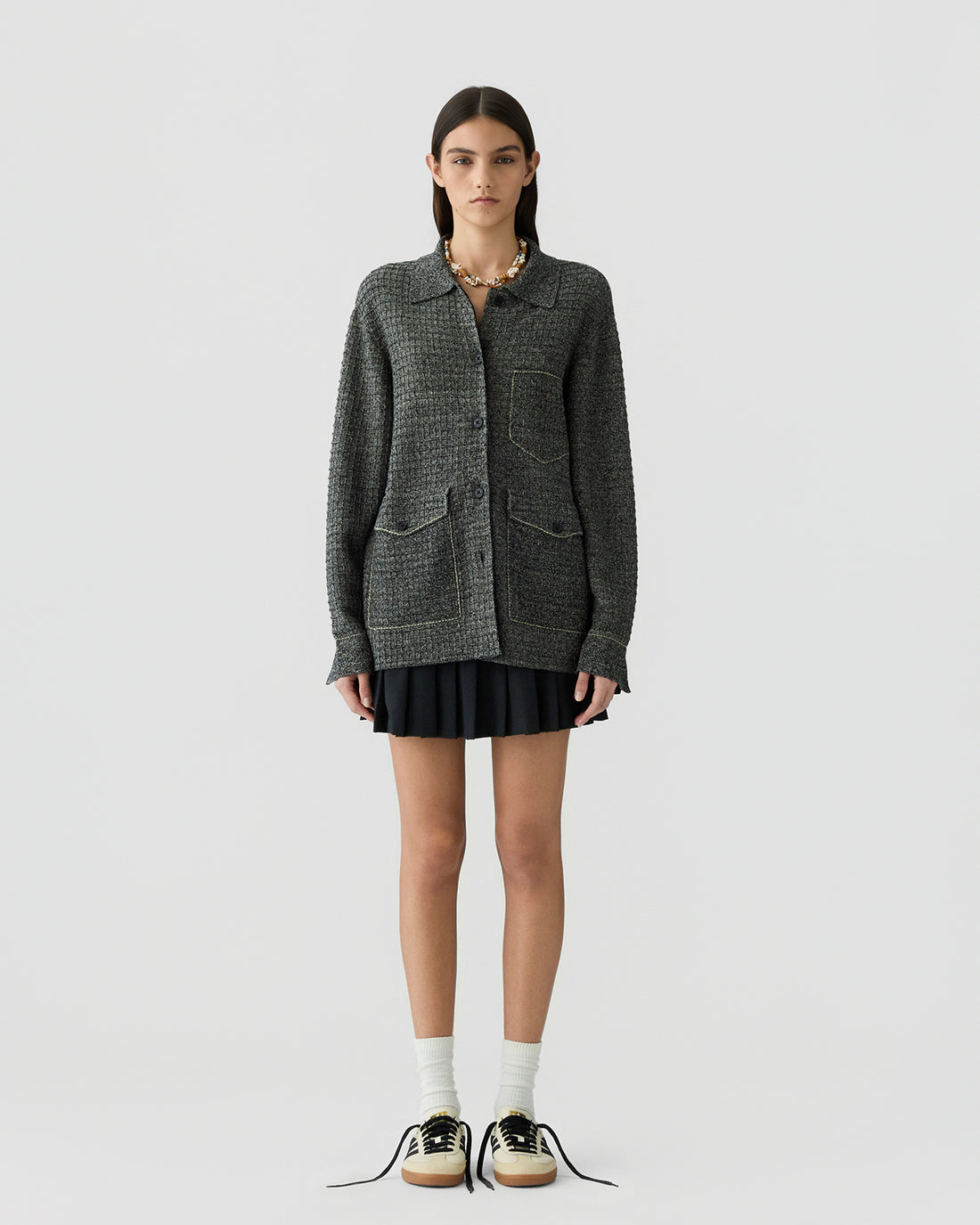 Dark beige, beanie 