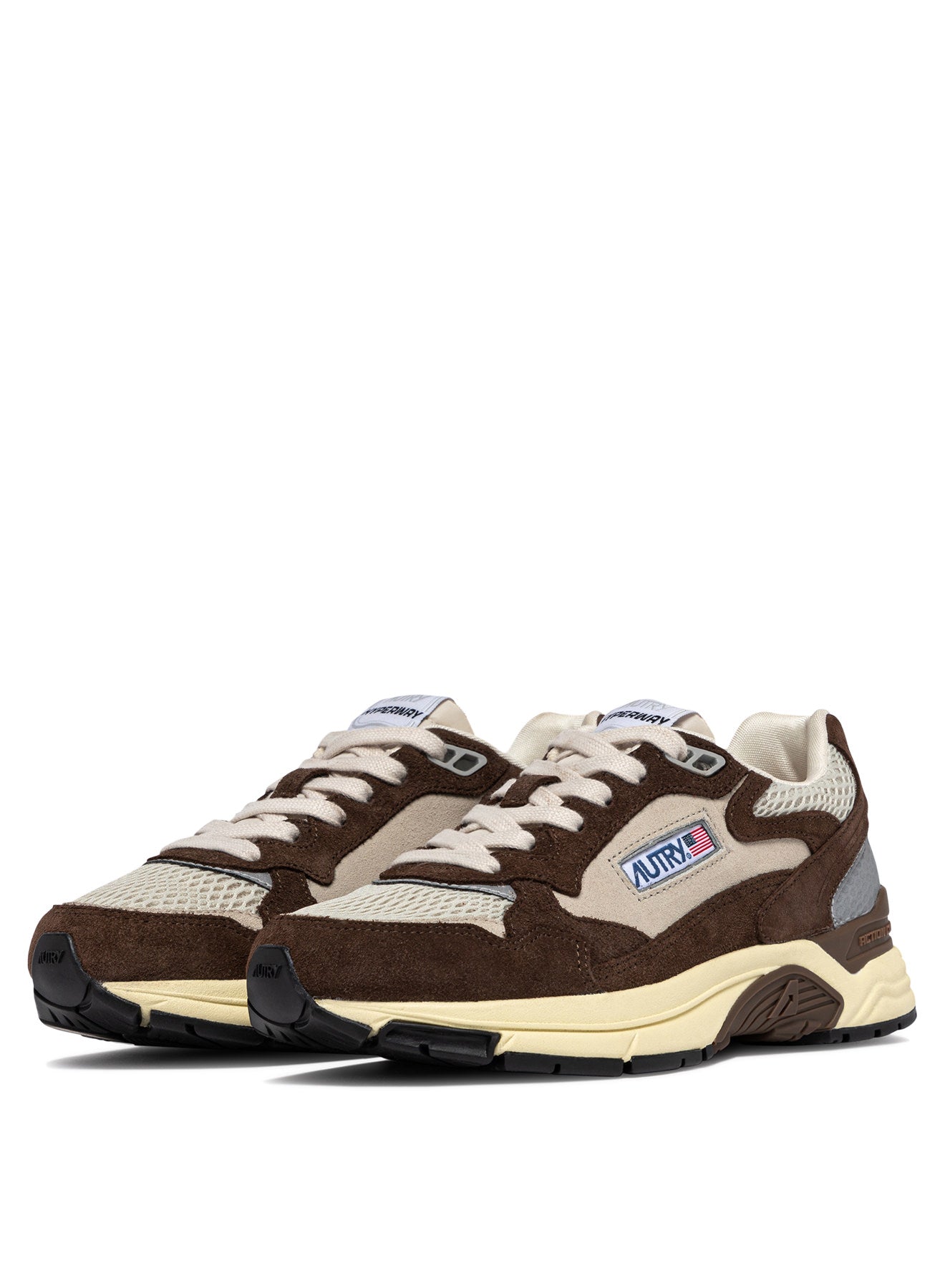 Autry, Hyperway Low Man, Brown/Silver, Sneaker