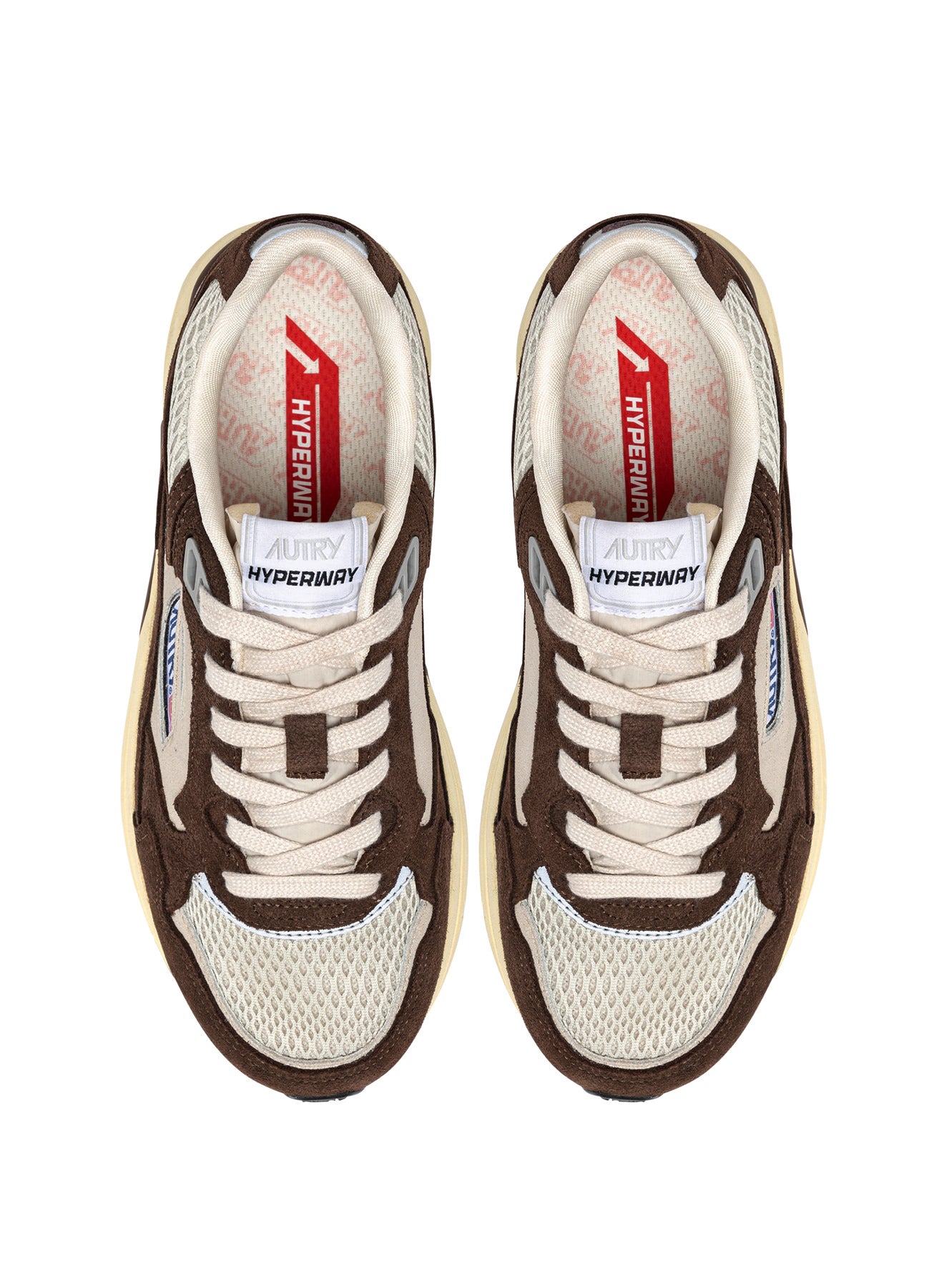 Autry, Hyperway Low Man, Brown/Silver, Sneaker