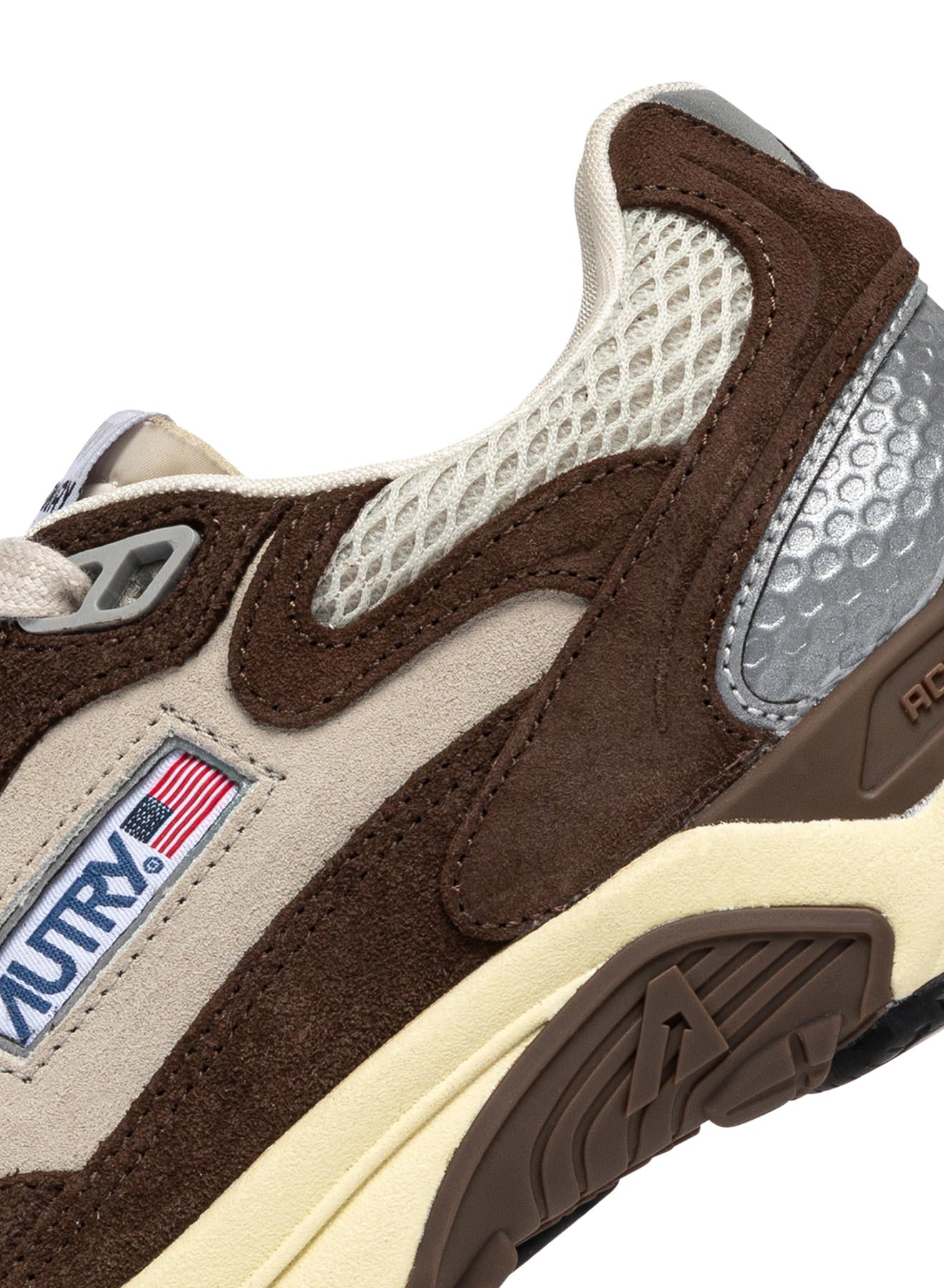 Autry, Hyperway Low Man, Brown/Silver, Sneaker