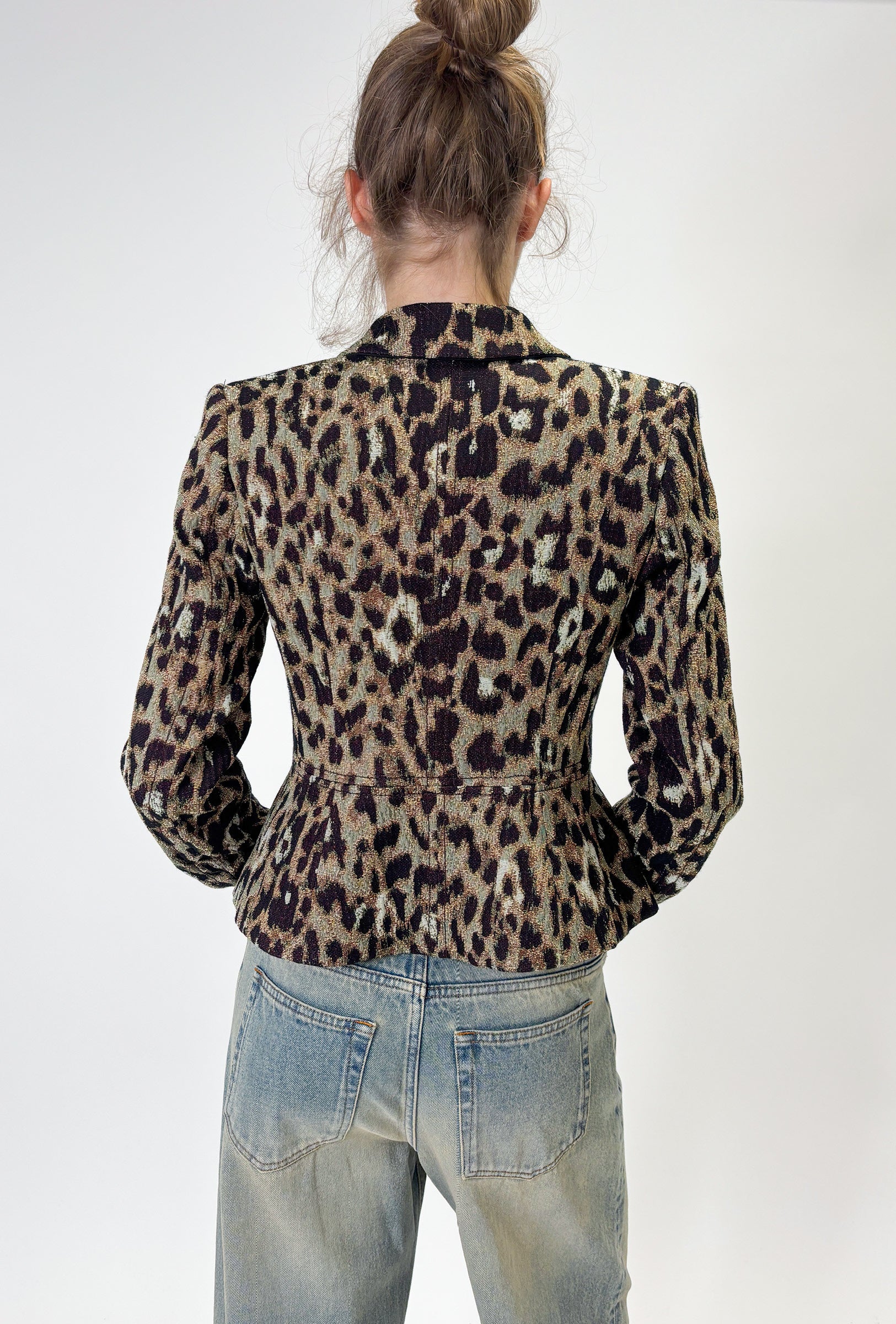 Odeeh, Jacquard Leo, Brown Olive, Jacke