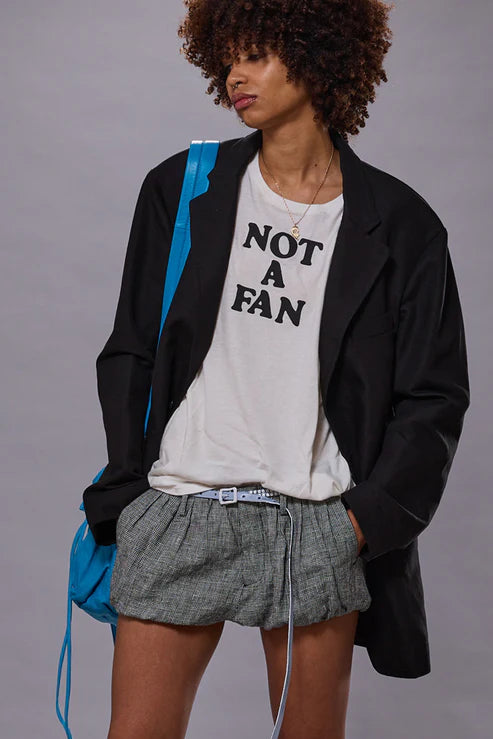 Not a Fan, Ecru, T-Shirt