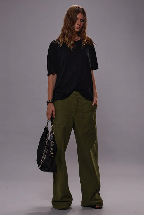 Wide Leg Utility, Olive, Hose