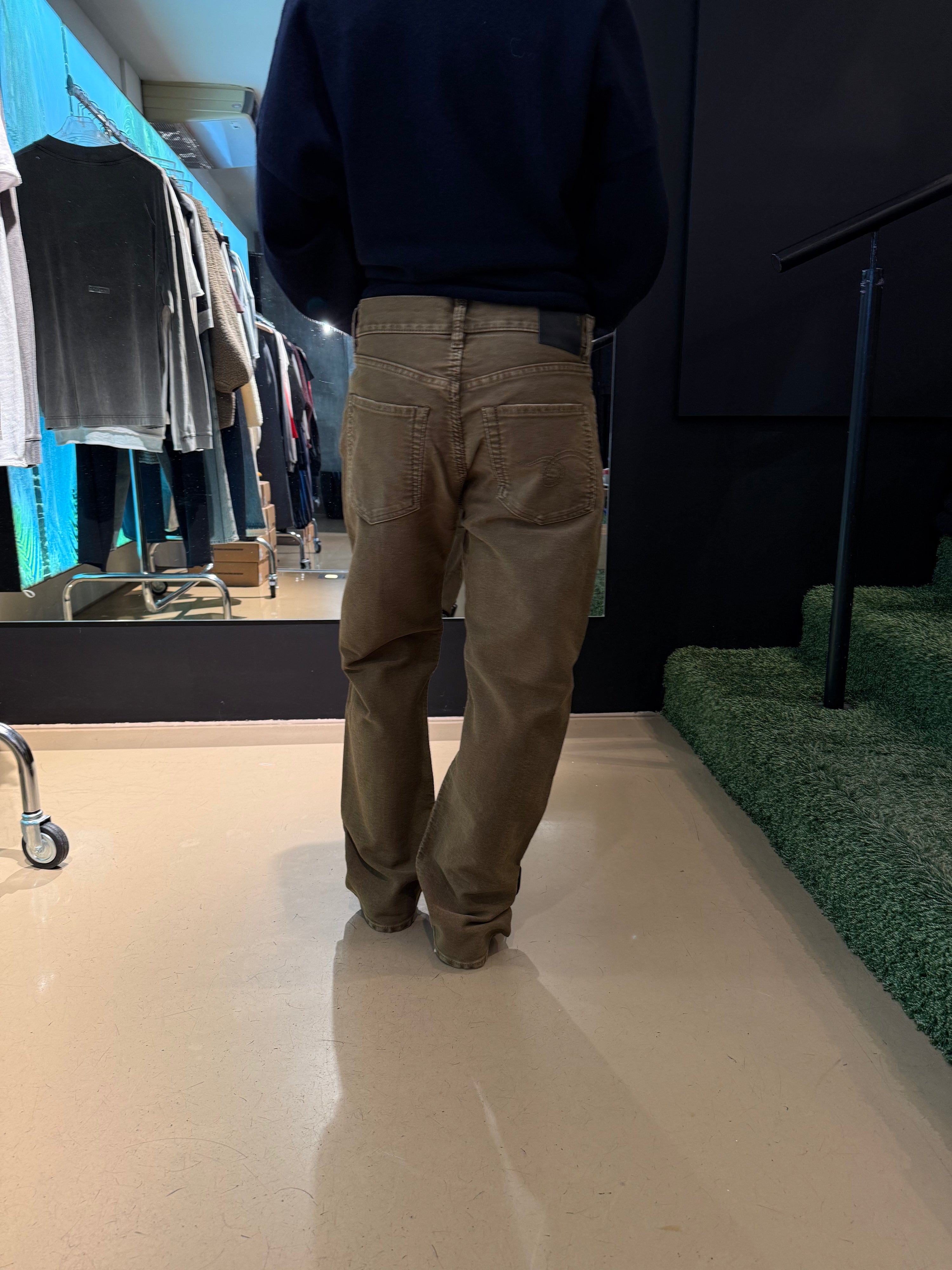 Boyfriend, Olive Dyed, Jeans