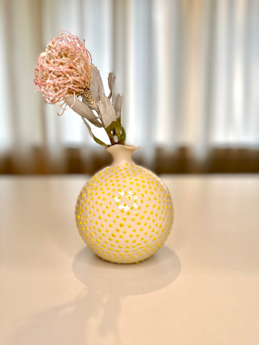 The Medium Puffer, Zitrone, Vase