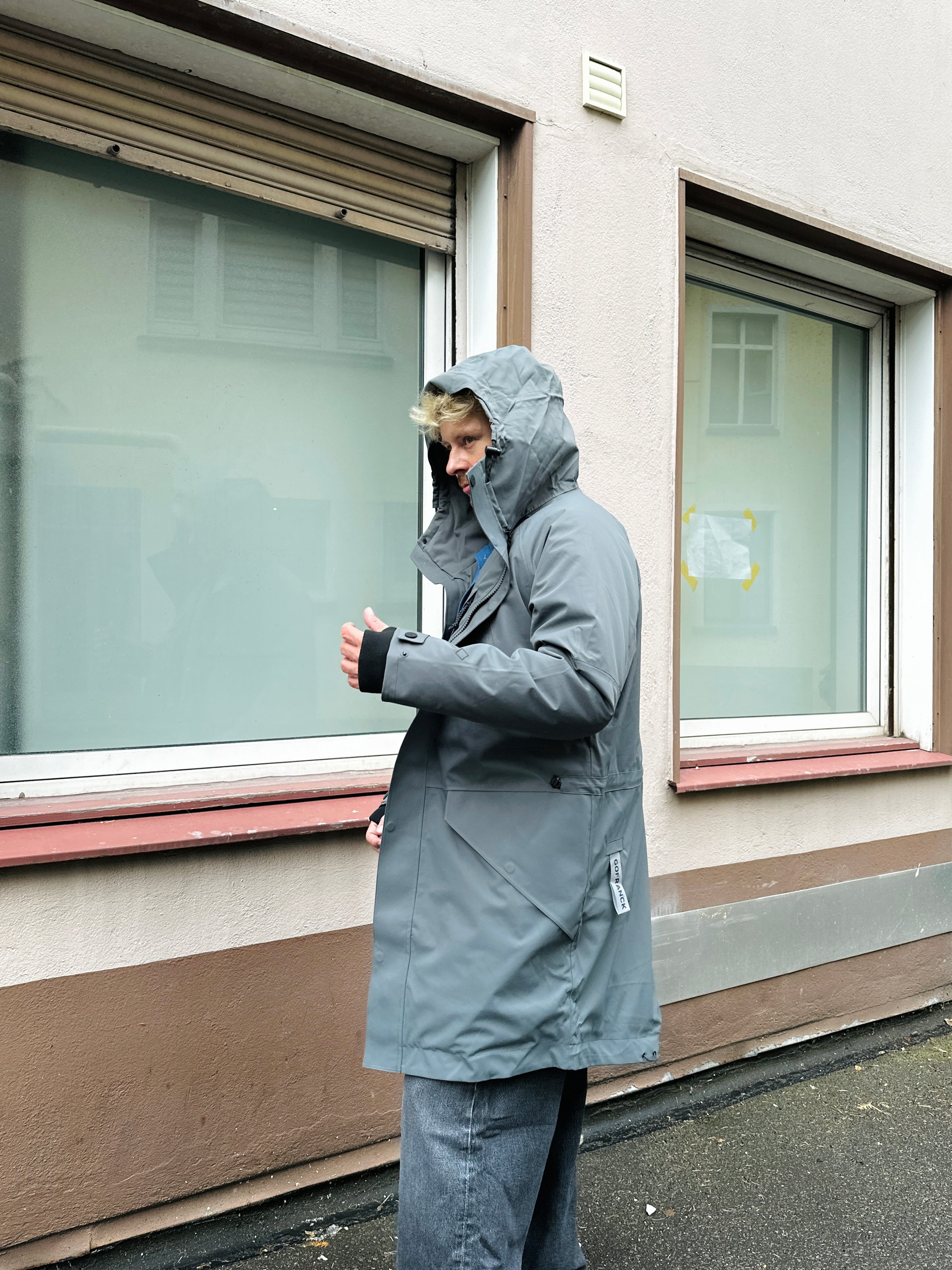 Ozone, Gun Metal, Regenmantel