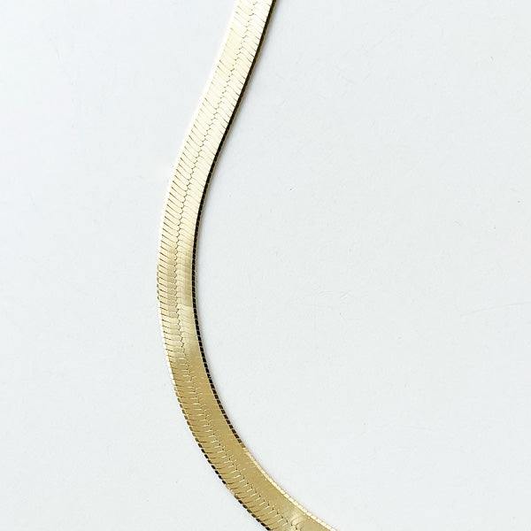 Fluid Necklace, 925 Sterling Silver gold plated, chain 