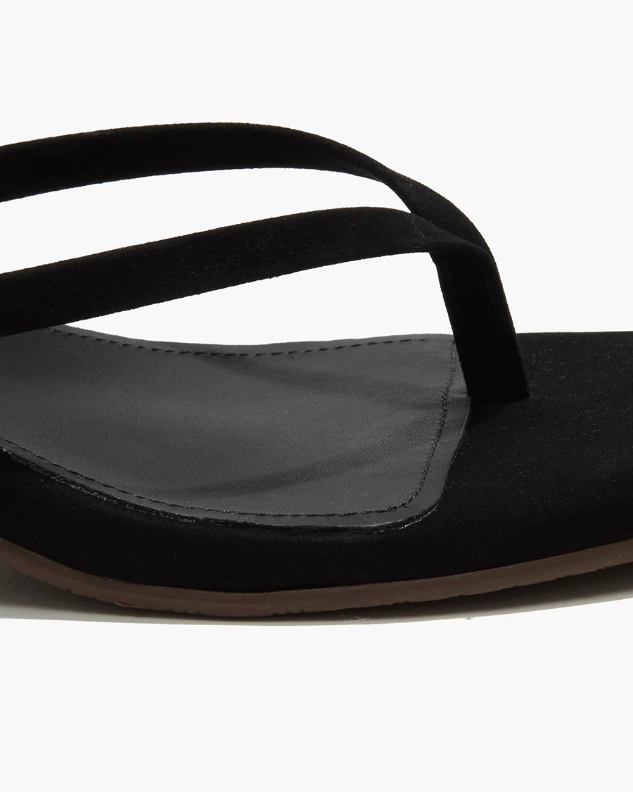 Square Toe Julia, Suede Sable, Flip Flop