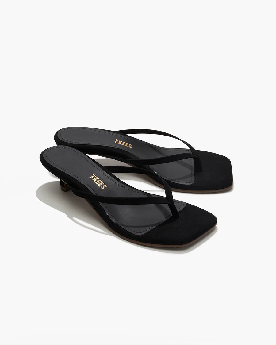 Square Toe Julia, Suede Sable, Flip Flop