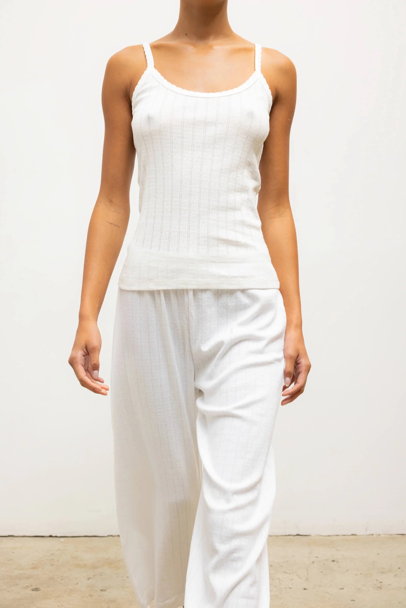Leset Pointelle Classic Top