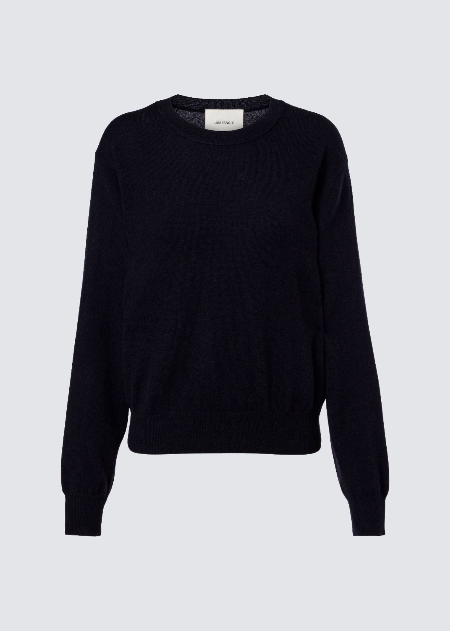 DUNKELBLAUER PULLOVER AUS KASCHMIR VON LISA YANG.