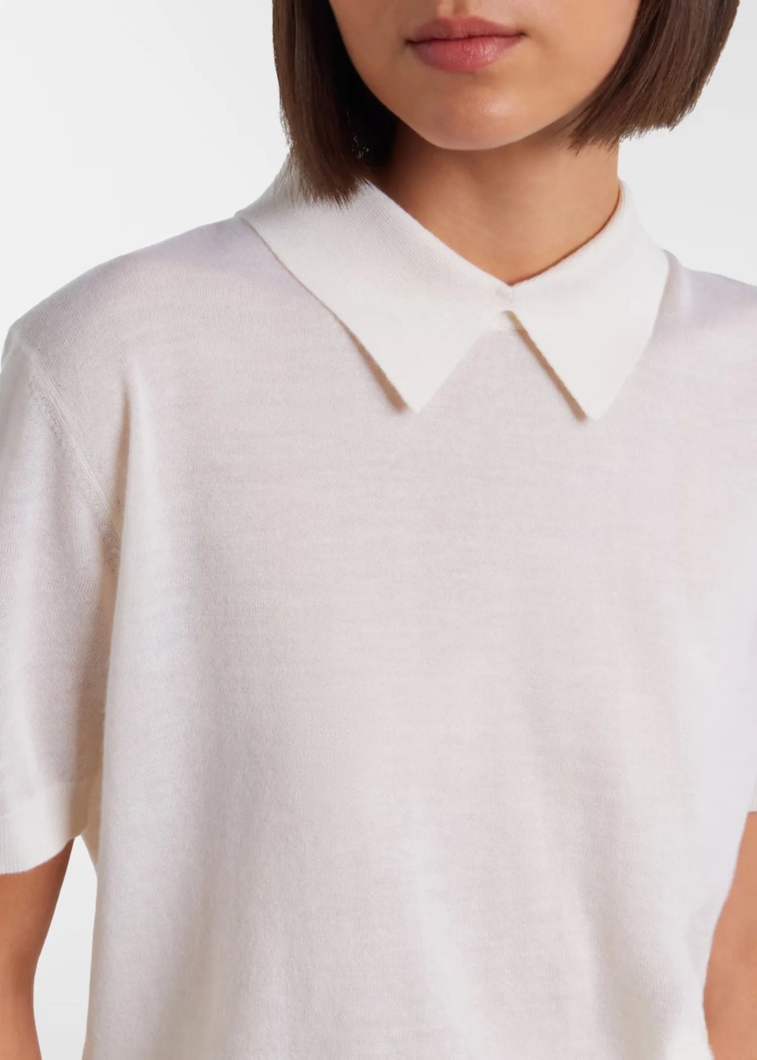 Lisa Yang, Naara, Ivory, Polo-Shirt