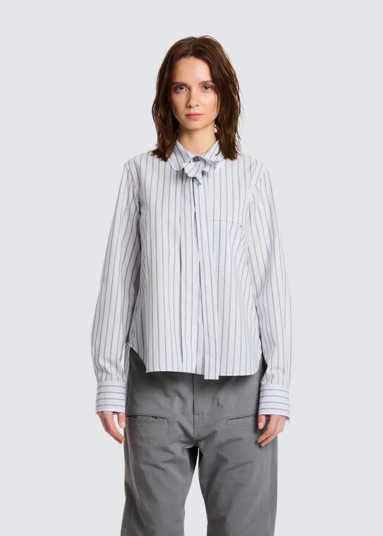 Lis Lareida, Elektra, Grey Fantasy Stripes, Bluse