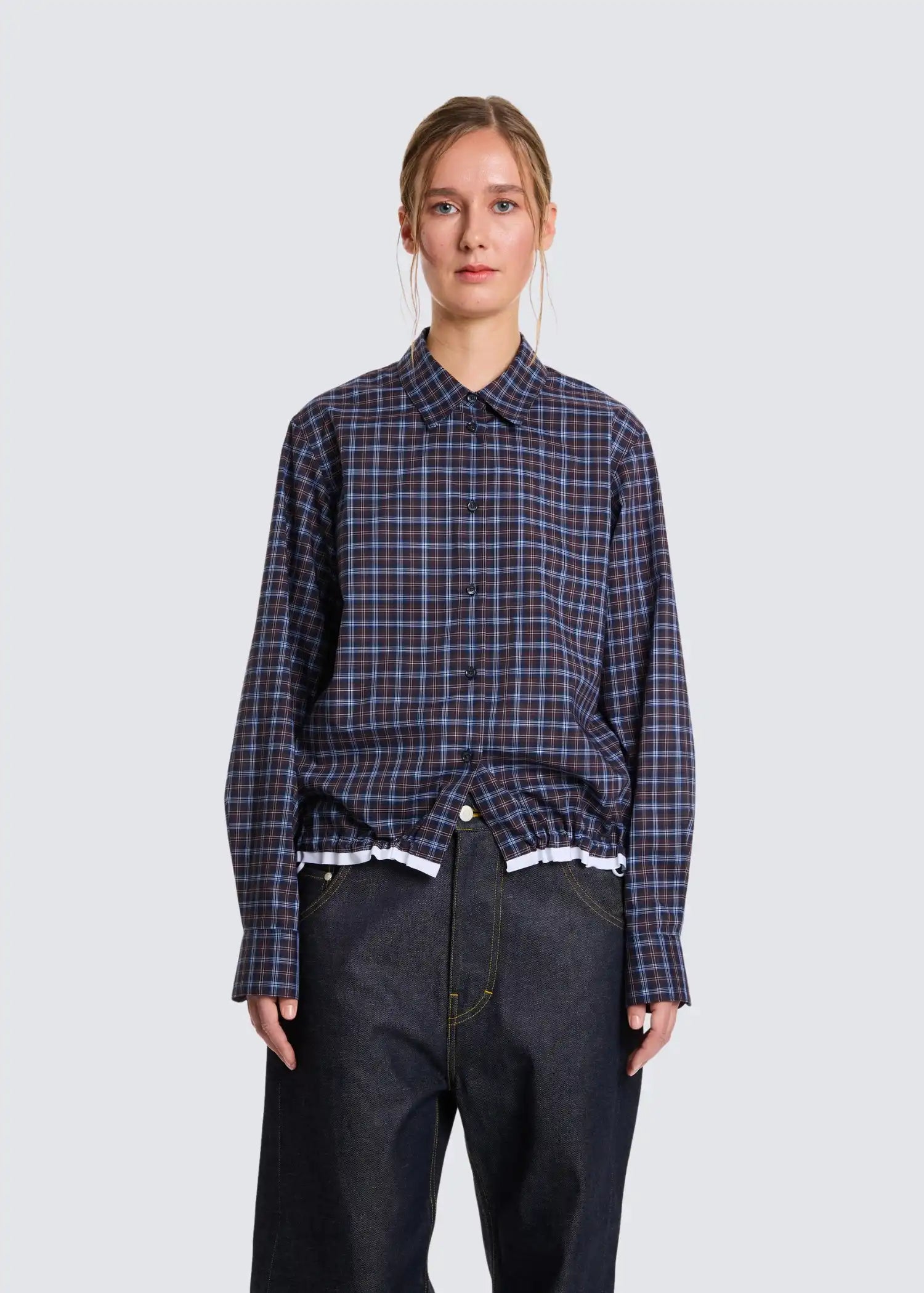 Lis Lareida, Elish, Blue Chocolate Check, Bluse