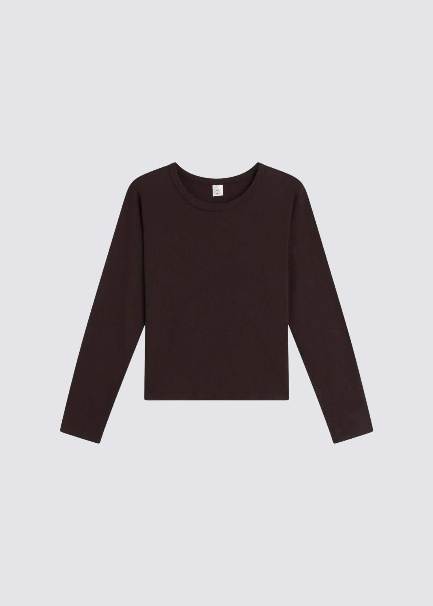 Braunes Rundhals Longsleeve von Leset