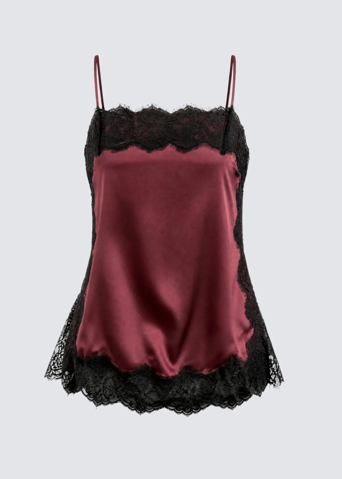 MANSPHIL, Silk, Burgundy, Top