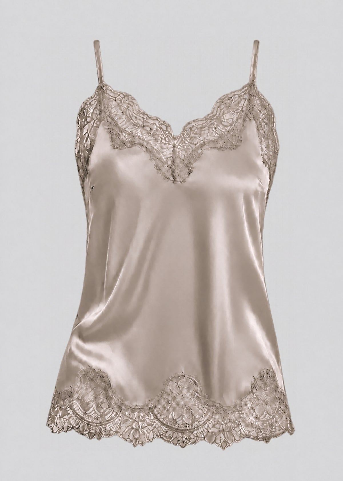 MANSPHIL, Silk, Camel, Top