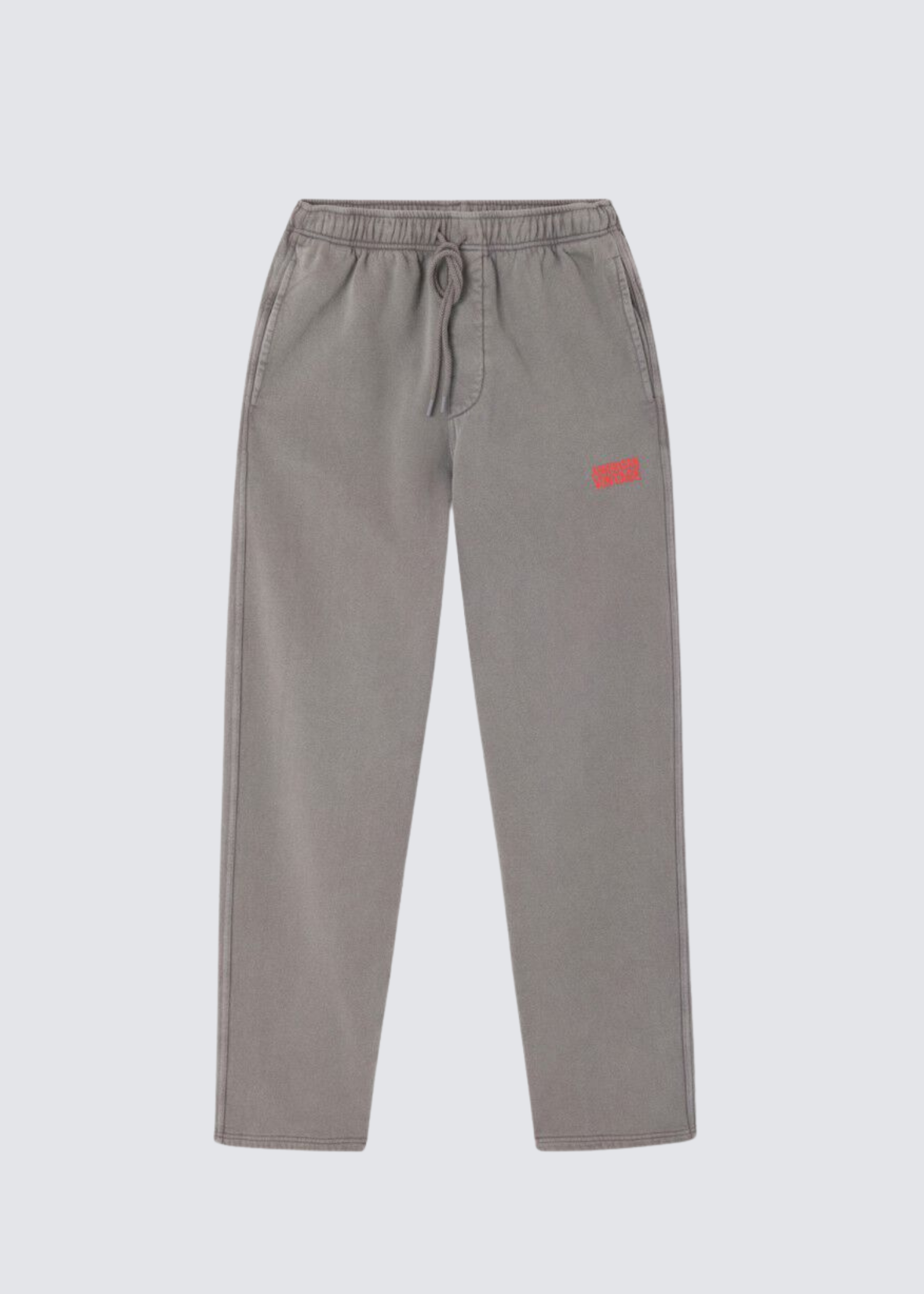 American Vintage Plizzy Jogger in einem verwaschenen grau aus softer Baumwolle - Flatshot 