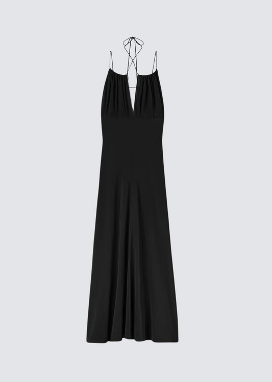 Neckholder Dress, Black, Dress