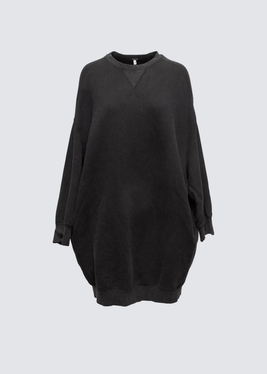 Washed Black, Sweater Dress