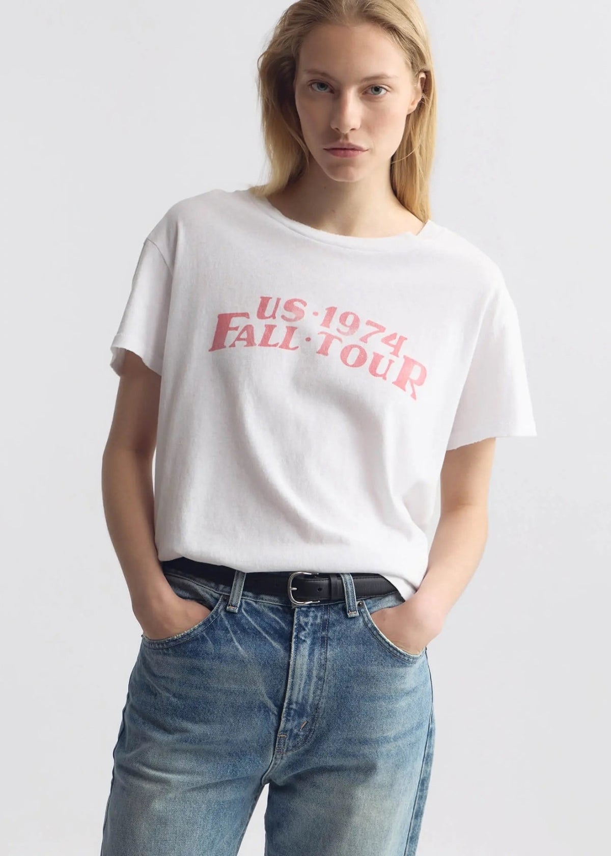 Nili Lotan, Printed Brady, White/Red Print, T-Shirt