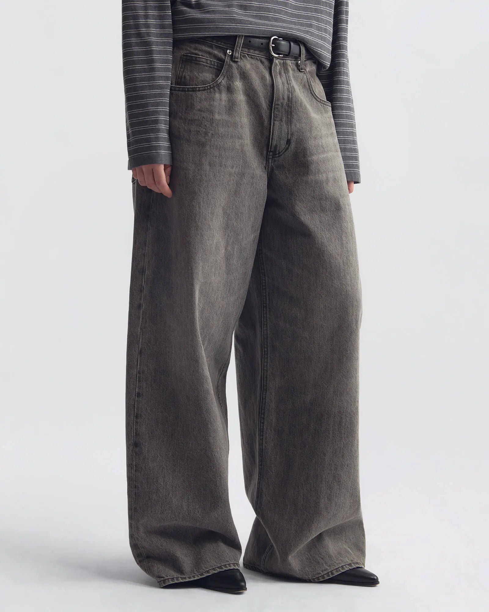Nili Lotan, Terese, Ash Grey Wash, Jeans