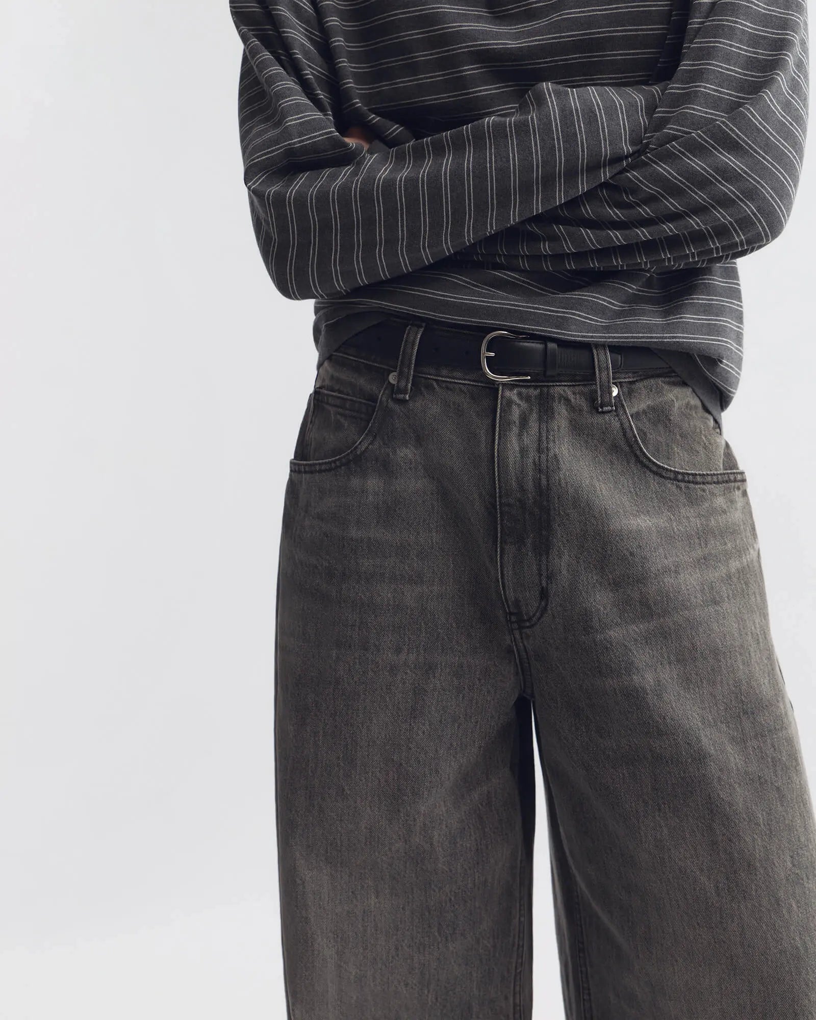 Nili Lotan, Terese, Ash Grey Wash, Jeans
