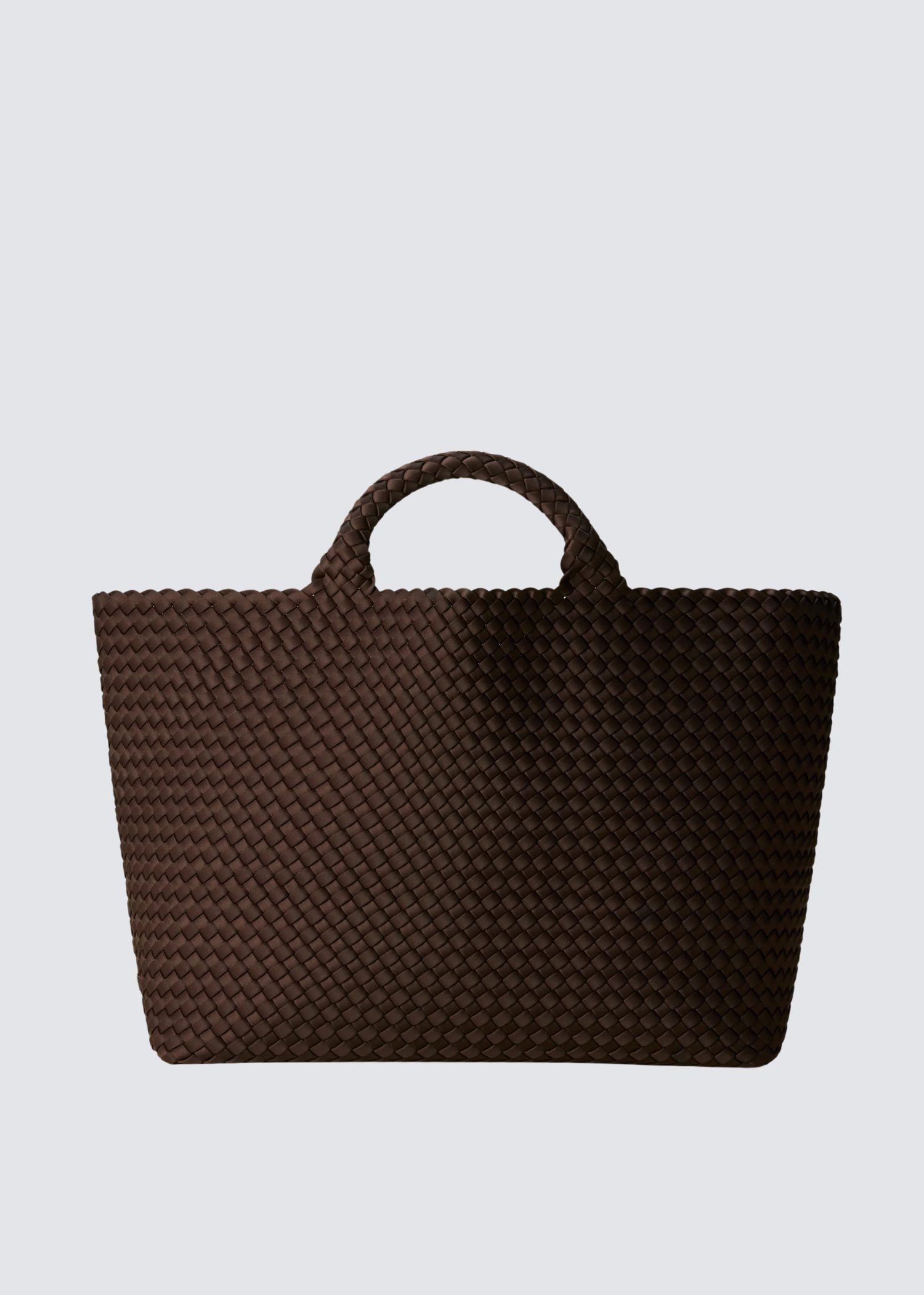 Naghedi dunkelbraune große Tasche aus Neopren - Flatshot