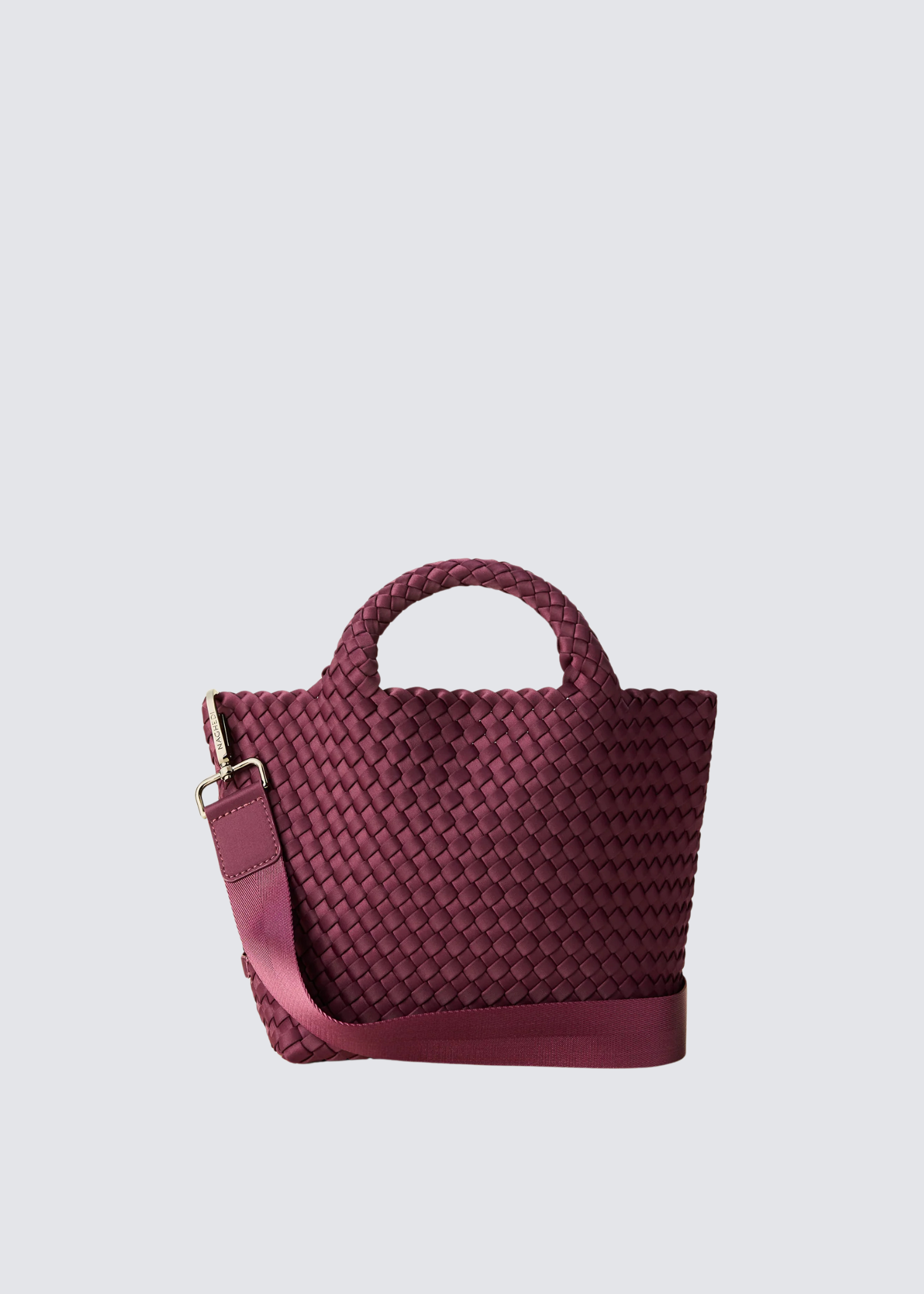 Naghedi weinrote kleine Tasche aus Nylon - Flatshot 